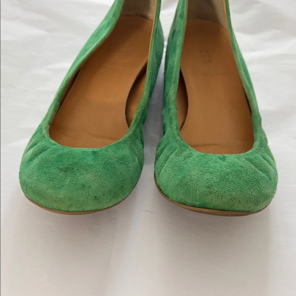 J. Crew Vibrant Green Suede Loafers - Picture 9 of 10